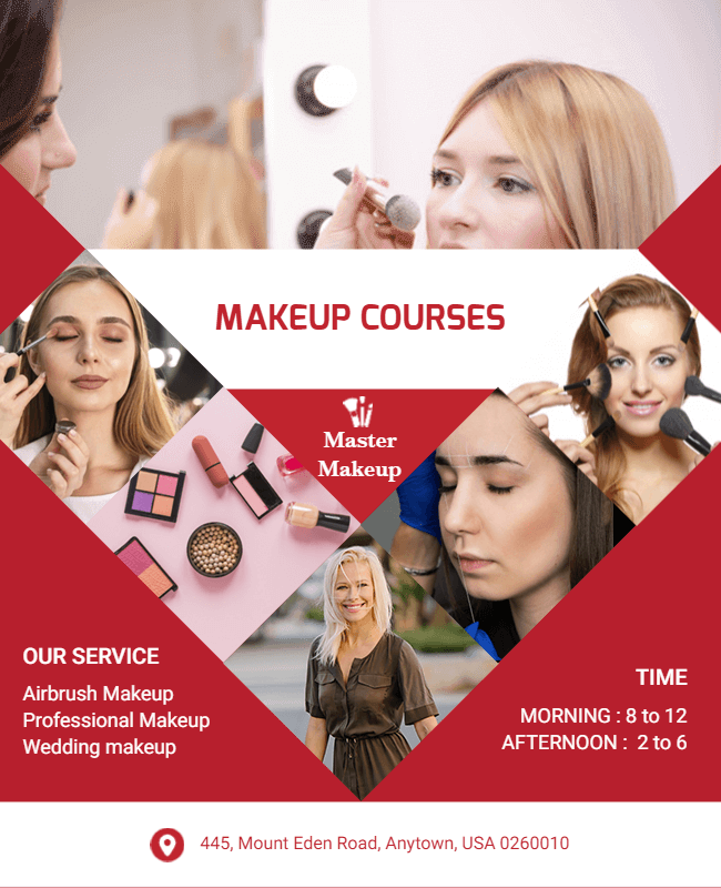 creative makeup flyer 