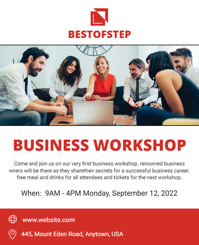 Business Workshop Flyer