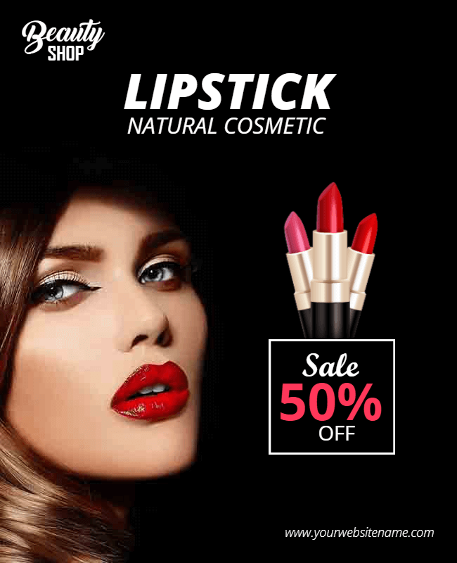 lipstick product makeup flyer ideas