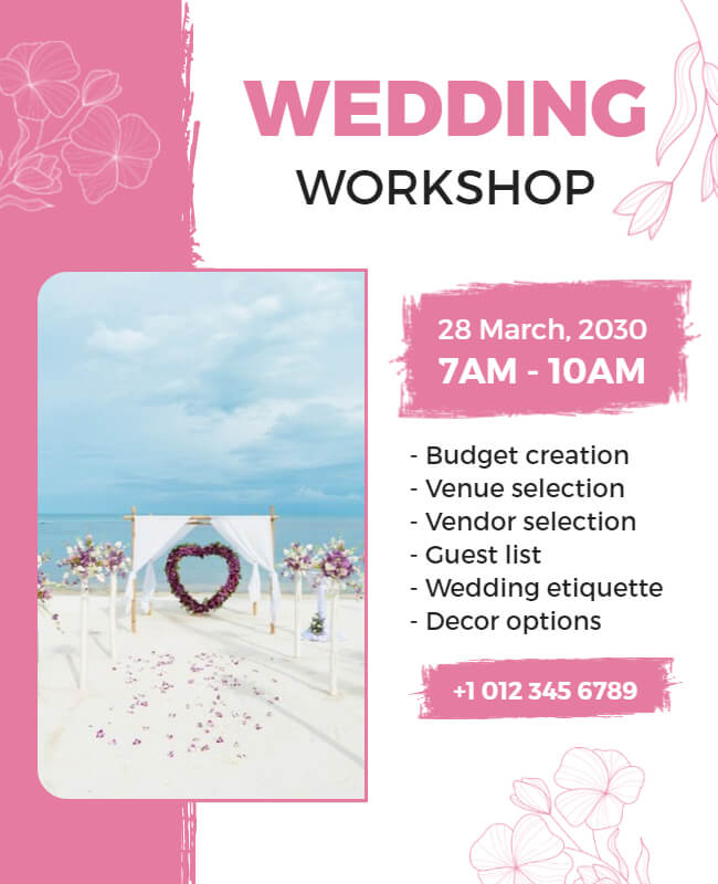 Wedding Workshop Flyer