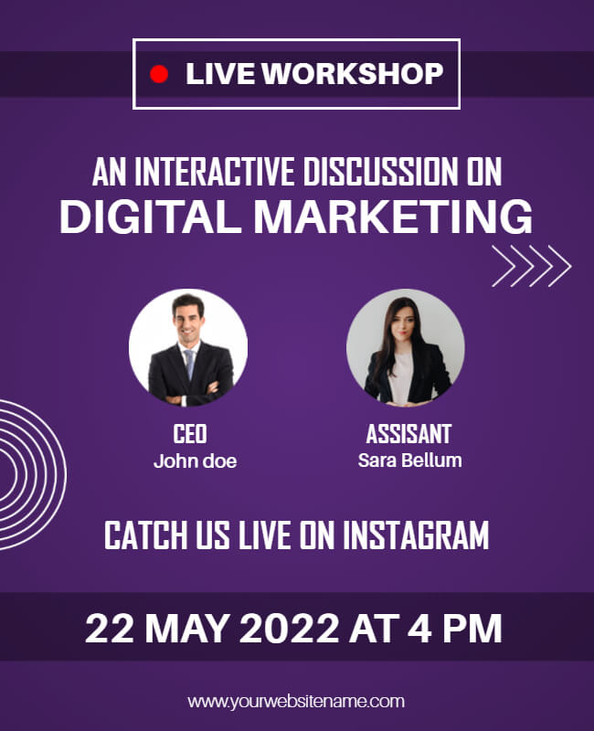 Digital Marketing Workshop Flyer
