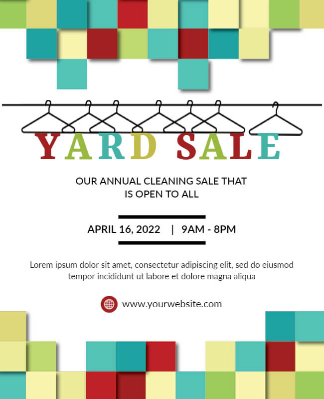 Annual Yard Sale Flyer