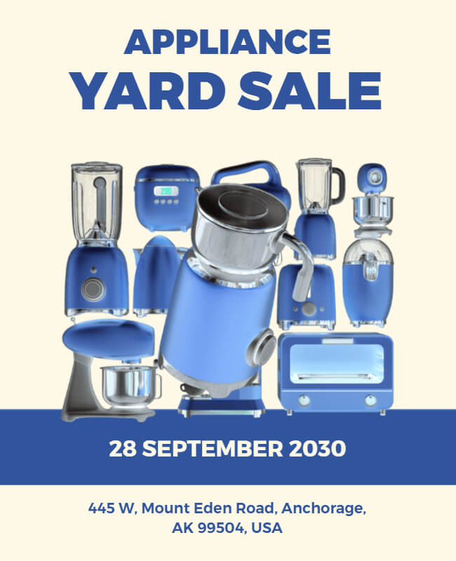 Appliance Yard Sale Flyer