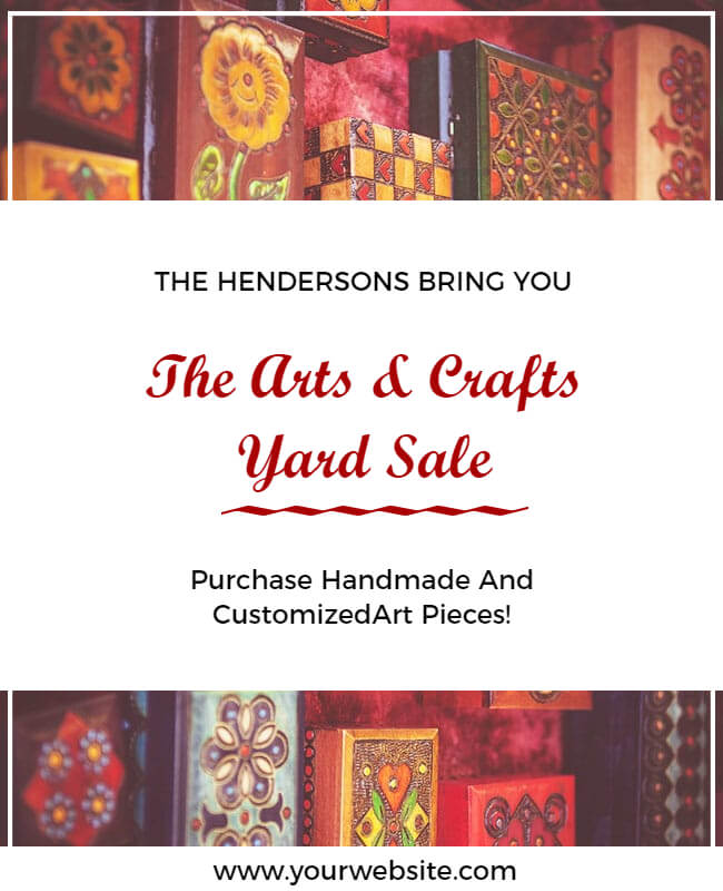 Art and Craft Yard Sale Flyer