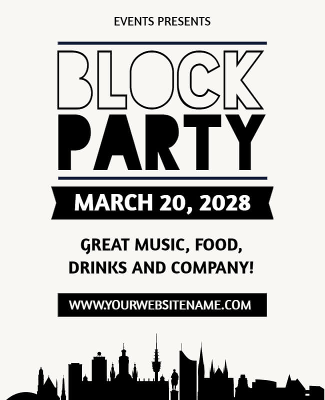 Event Block Party Flyer