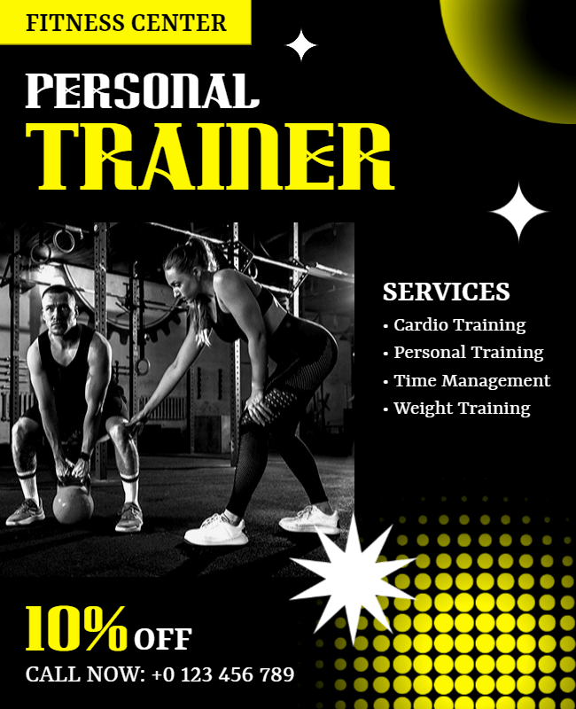 special offer personal trainer flyer