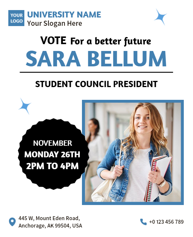 add images in student council flyer