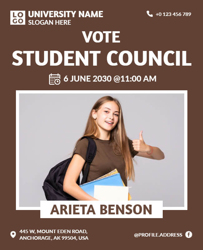 add images in student council flyer