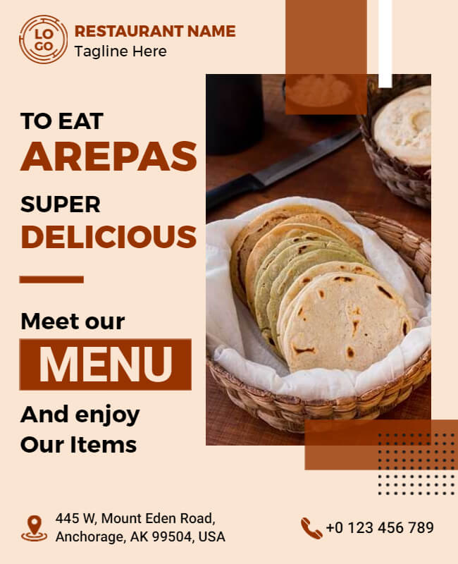add food menu in flyer