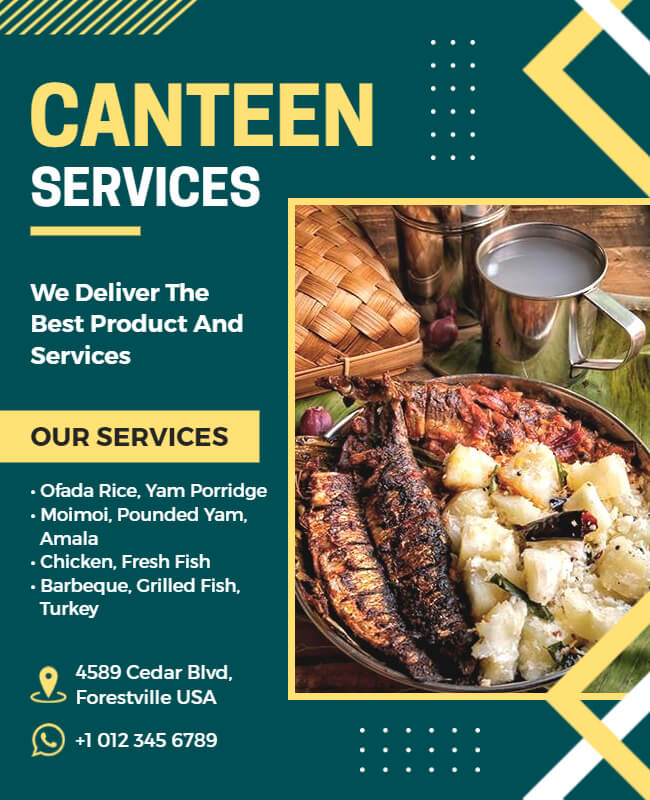 catering food flyer