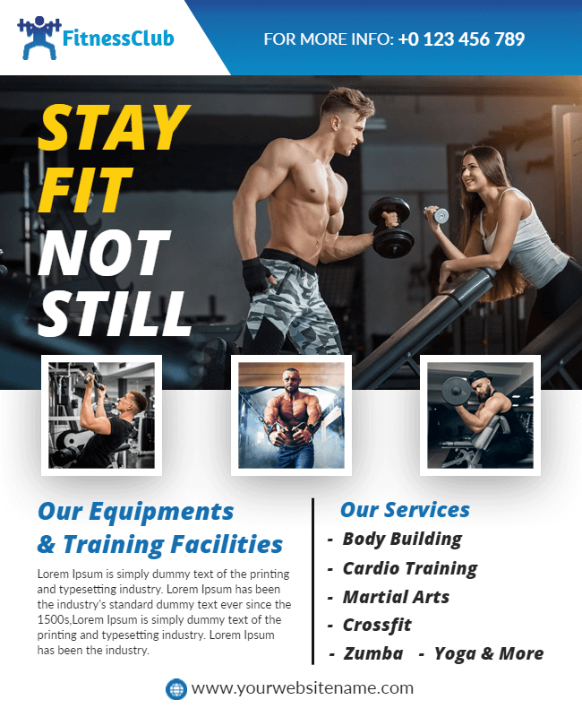 state gym services in flyer