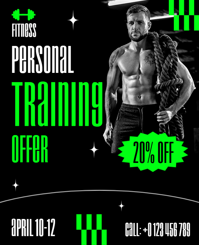 personal training offer for flyer