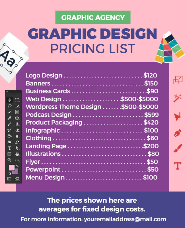 keep graphic design flyer simple