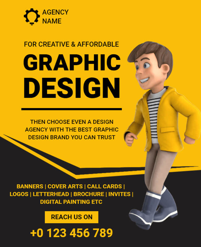use vibrant color in graphic design flyer