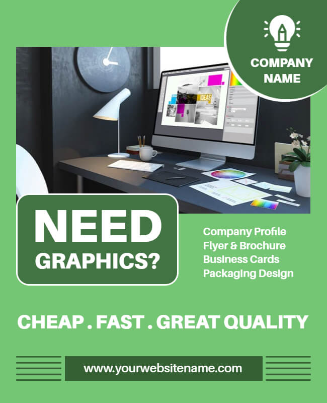 use creative layout in flyer