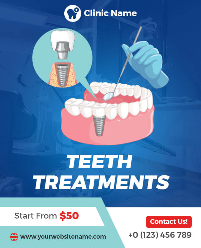 Teeth Treatment Dental Flyer