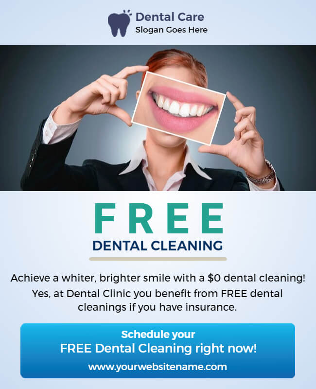 Minimalist Dental flyer