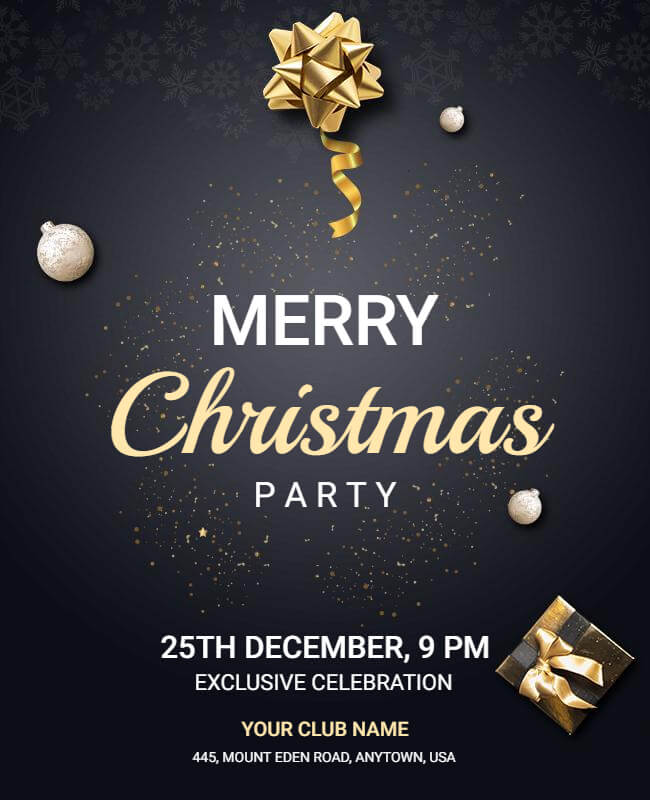 Merry Christmas Party flyer