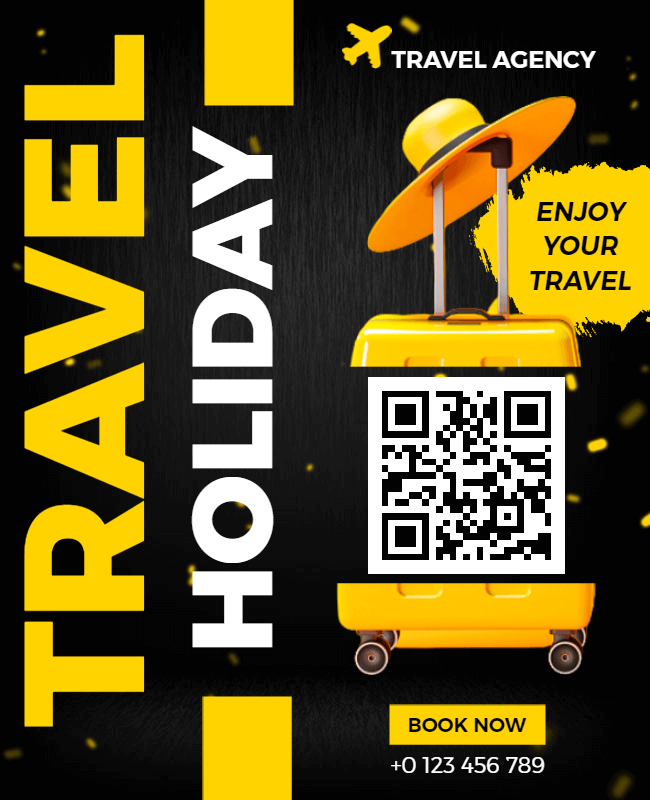 travel holiday flyer