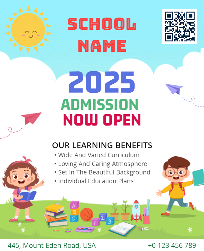 admission open flyer