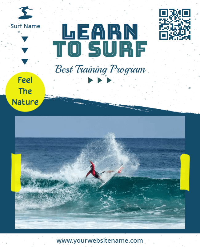 surf training program flyer