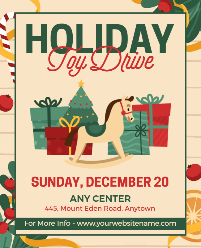 Holiday Toy Drive Flyer
