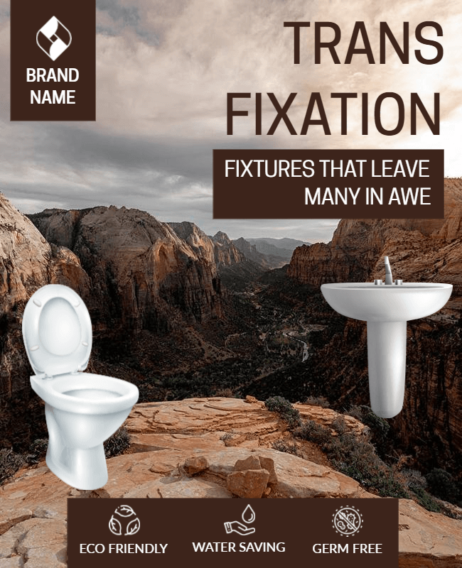 toilet product flyer