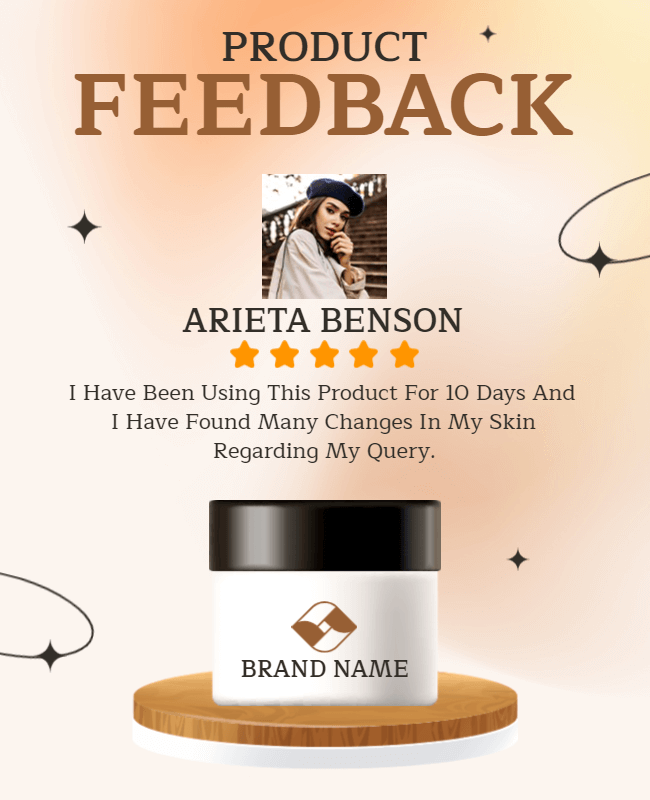 product review flyer