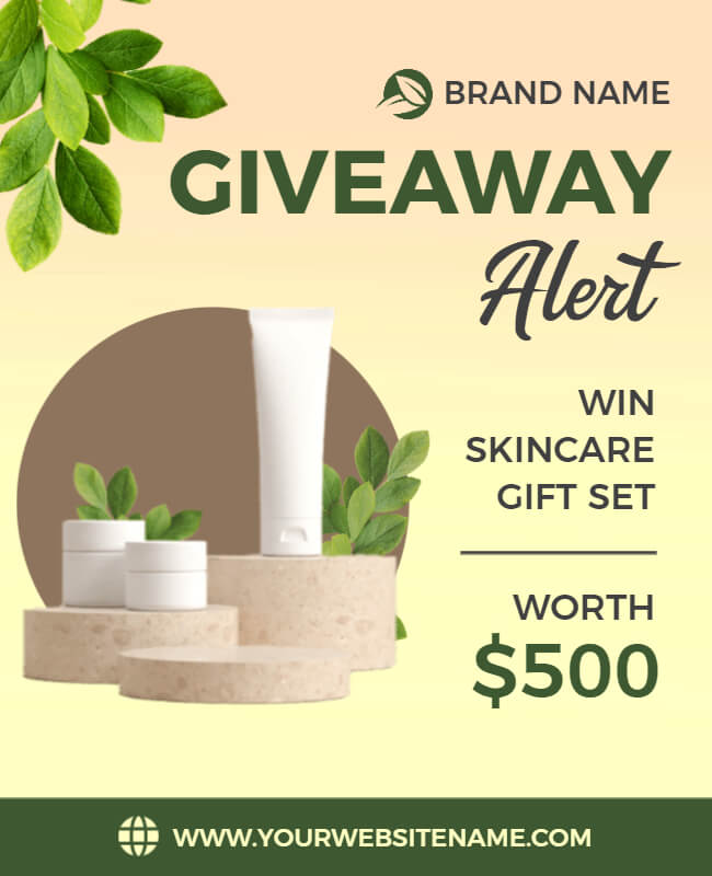 Skincare Giveaway Flyer