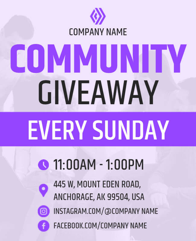 Community Giveaway Flyer