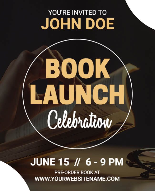 Book Launching Flyer Celebration