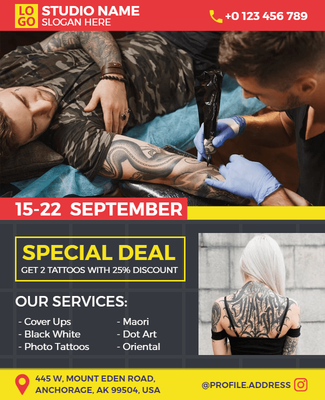 Tattoo Flyer Ideas
