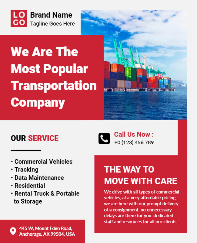 Transport Company Flyer