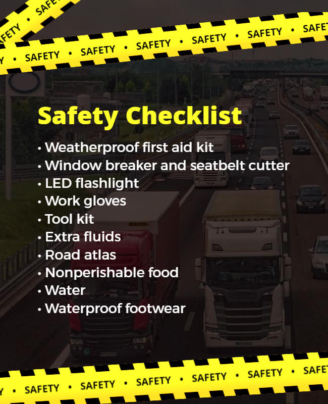 Transport Safety Checklist Flyer