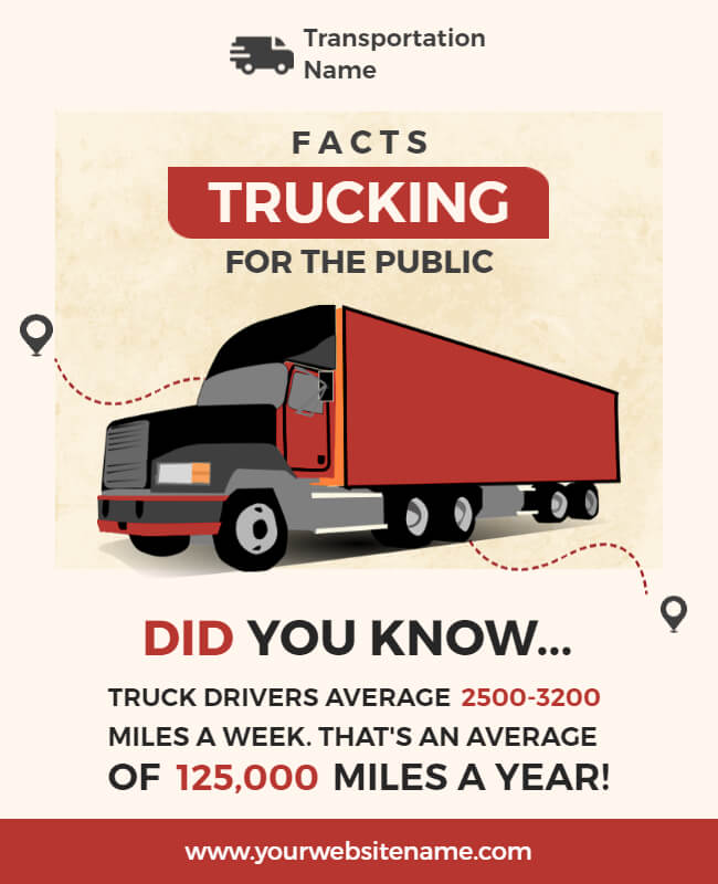 Trucking Transport Business Flyer