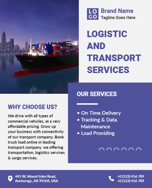 Transport & Logistics Flyer