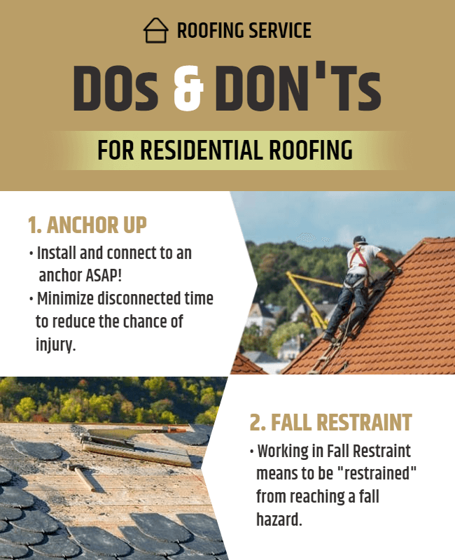 do and don't roofing flyer