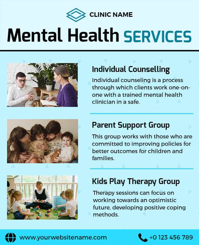 Mental Health Services Flyer