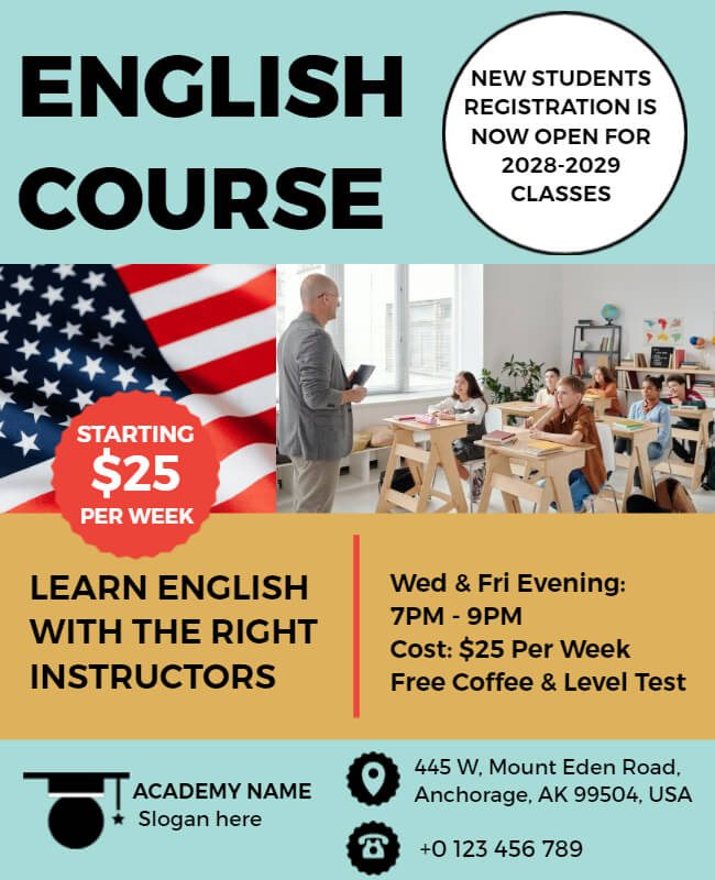 add important details in course flyer