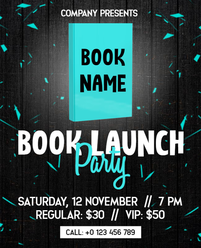 Book Launching Party Flyer