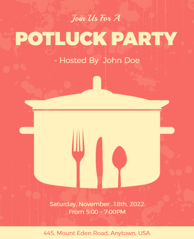 Potluck Flyer Ideas Creating An Unforgettable Event