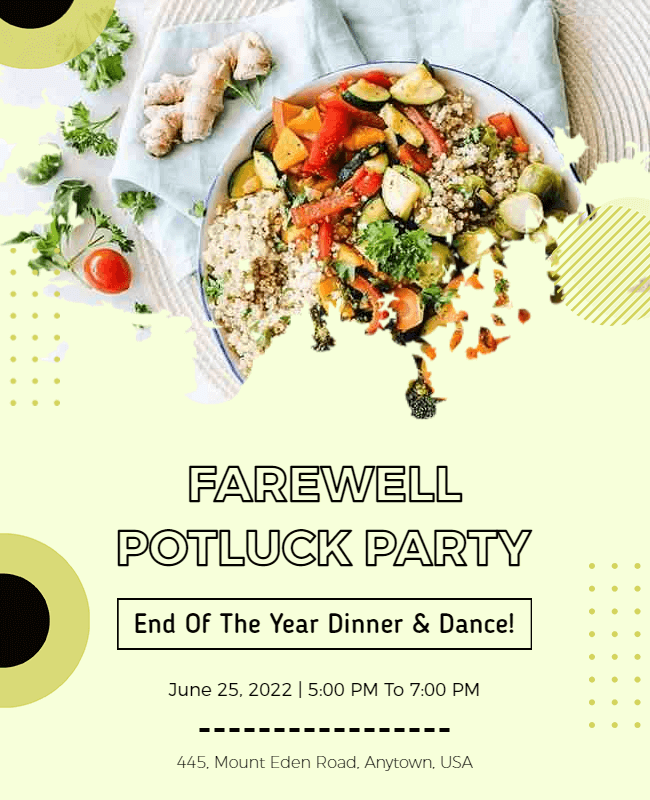 farewell party flyer
