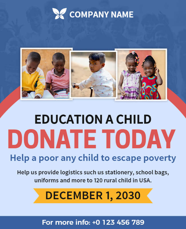 Education Donation Flyer