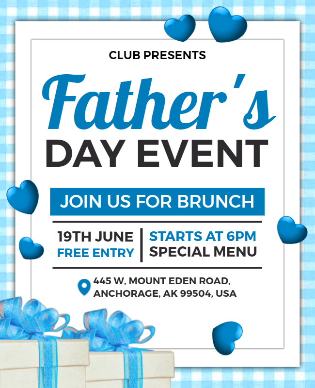 father's day event flyer