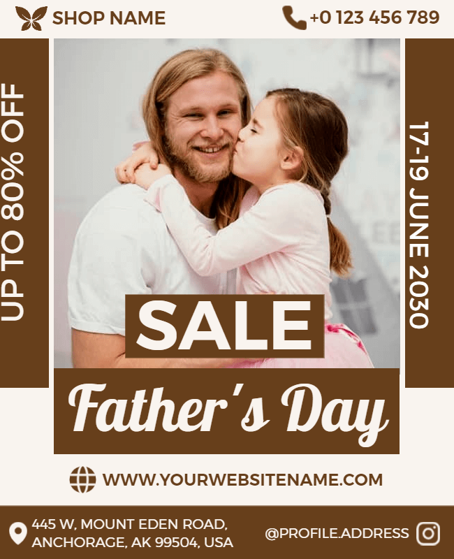 father's day sale flyer