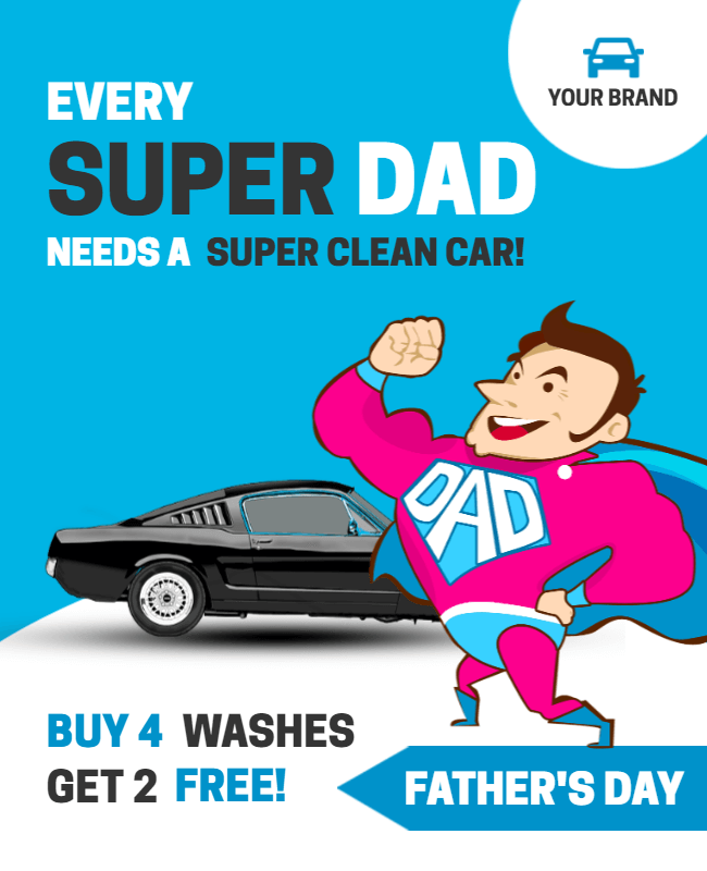 father's day car Flyer