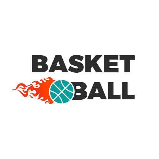 Lettering Type Basketball Logo Design