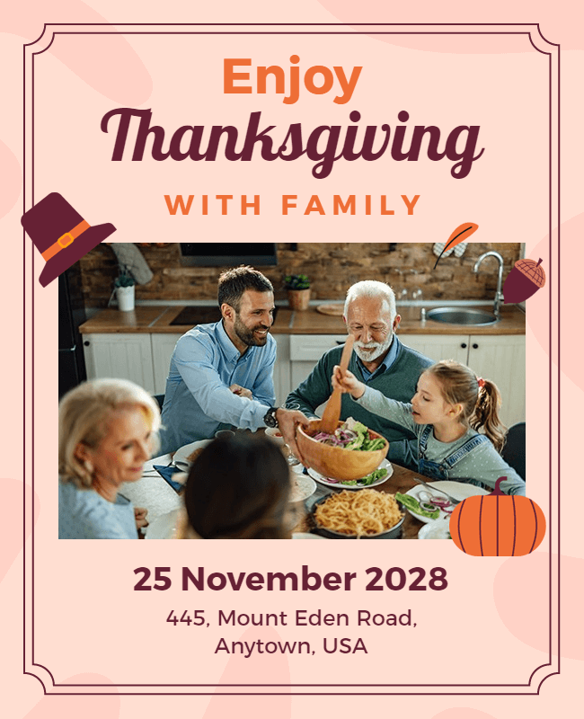 Family Thanksgiving Flyer