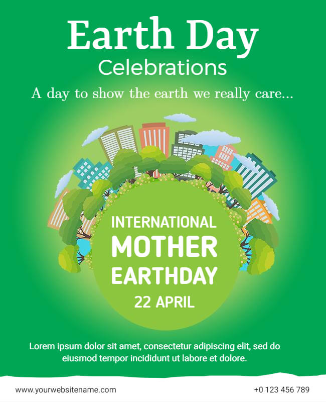 Earth Day Celebration Poster