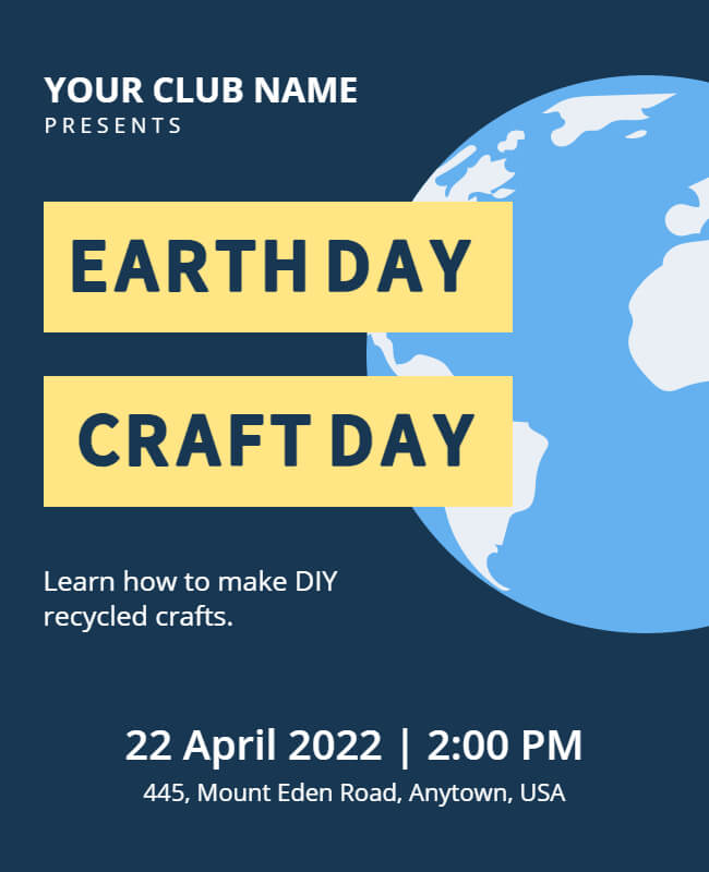 Theme-Based Earth Day Poster